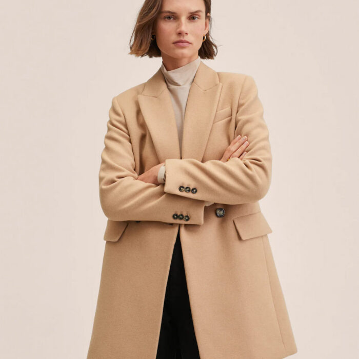 Lapels wool coat
