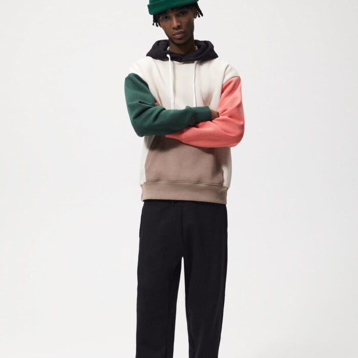 COLOUR BLOCK HOODIE