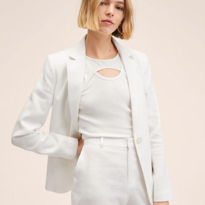 Blazer suit 100% linen
