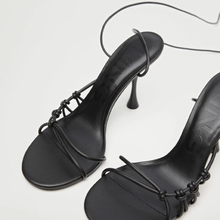 Heel strips sandals